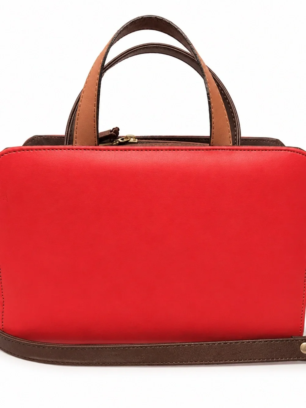 Hand-Tooled Leather Butterfly Satchel - Red crossbody Bag
